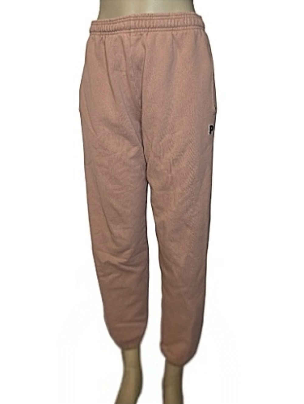 PINK Victoria's Secret Dusty Pink Varsity Patch Fleece Joggers Size XS